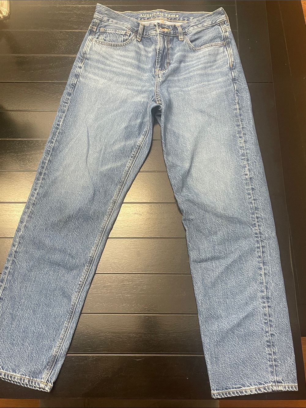 American Eagle Outfitters Light Blue Straight Leg Jeans ( IN: 10)